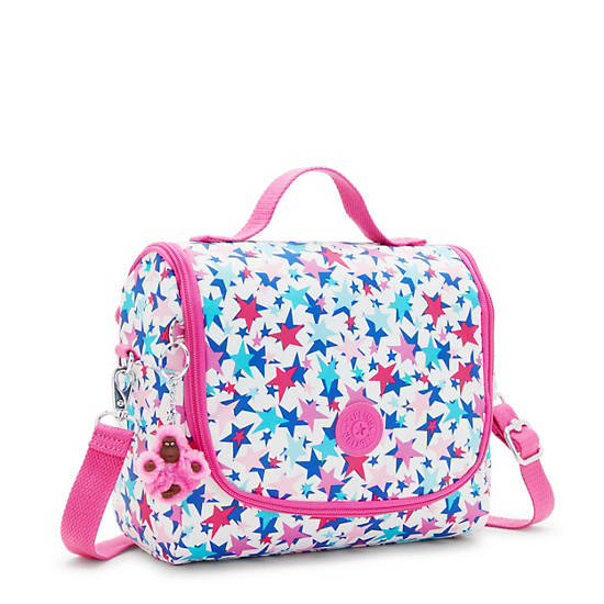 Kipling New Kichirou Printed Lunch Bag Bags Poppy Stars | AU 2158BE